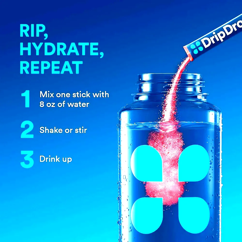 DripDrop 드립드롭 수분 충전 음료믹스 32개입 글루텐 프리 비건 이미지 7