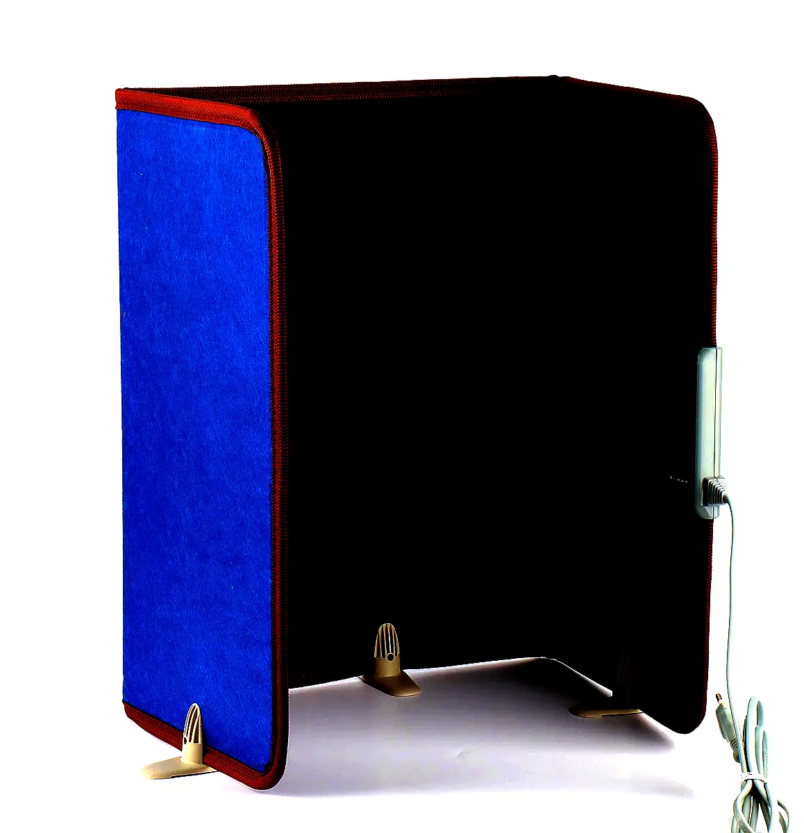 리웨이 히팅패드 파티션히터 전기발난로 접이식 발히터 책상 네이비 이미지 3