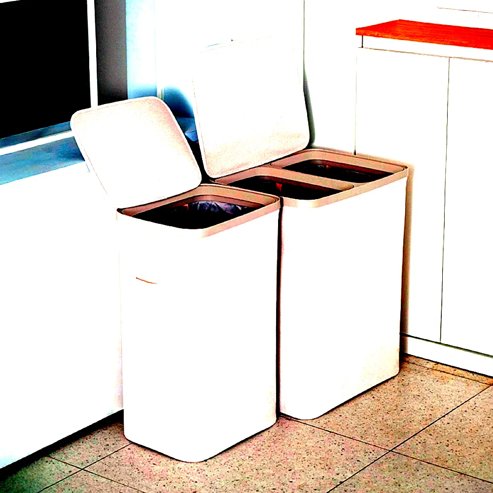 모노플랫 대형 빨래바구니 60L 틈새 세탁바구니 2단 손잡이 빨래통 이미지 4