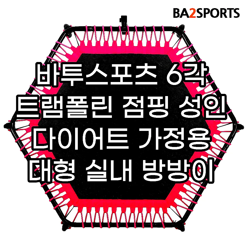 바투스포츠 6각 트램폴린 점핑 성인 다이어트 가정용 대형 실내 방방이 이미지 2