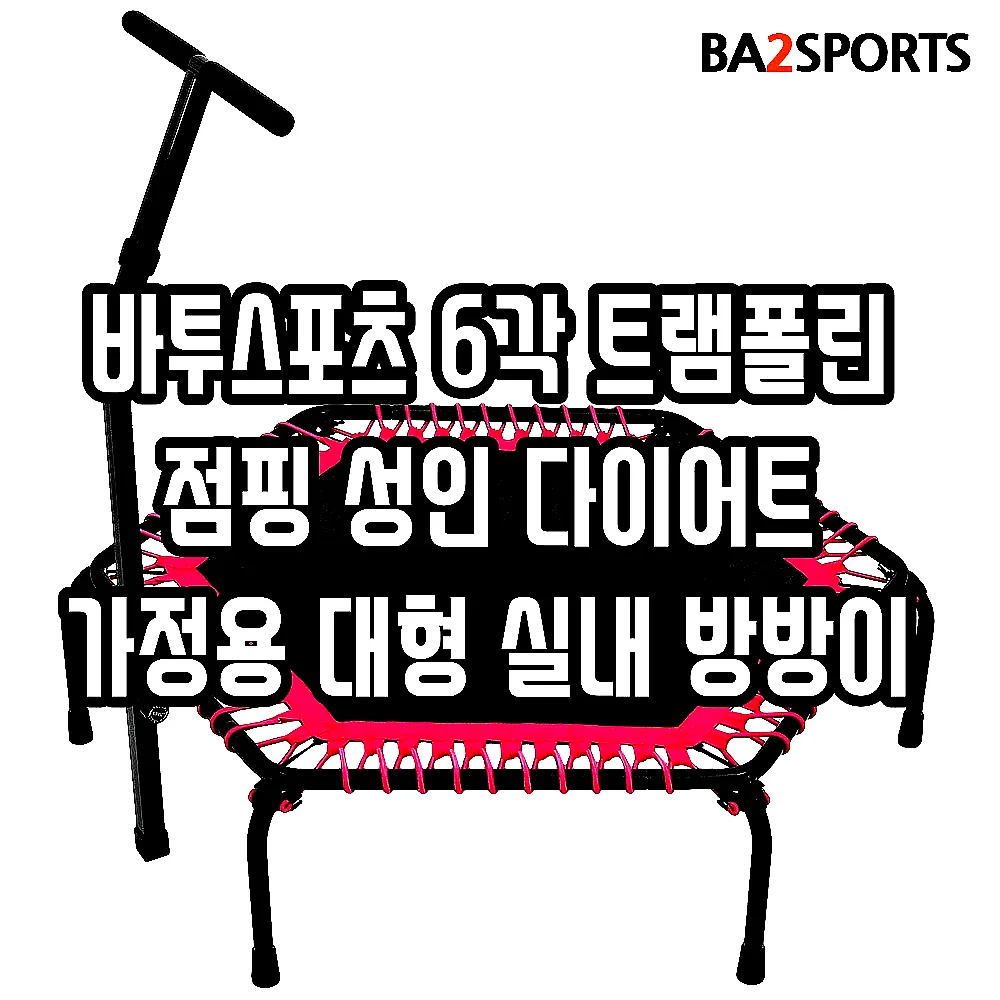 바투스포츠 6각 트램폴린 점핑 성인 다이어트 가정용 대형 실내 방방이 이미지 3