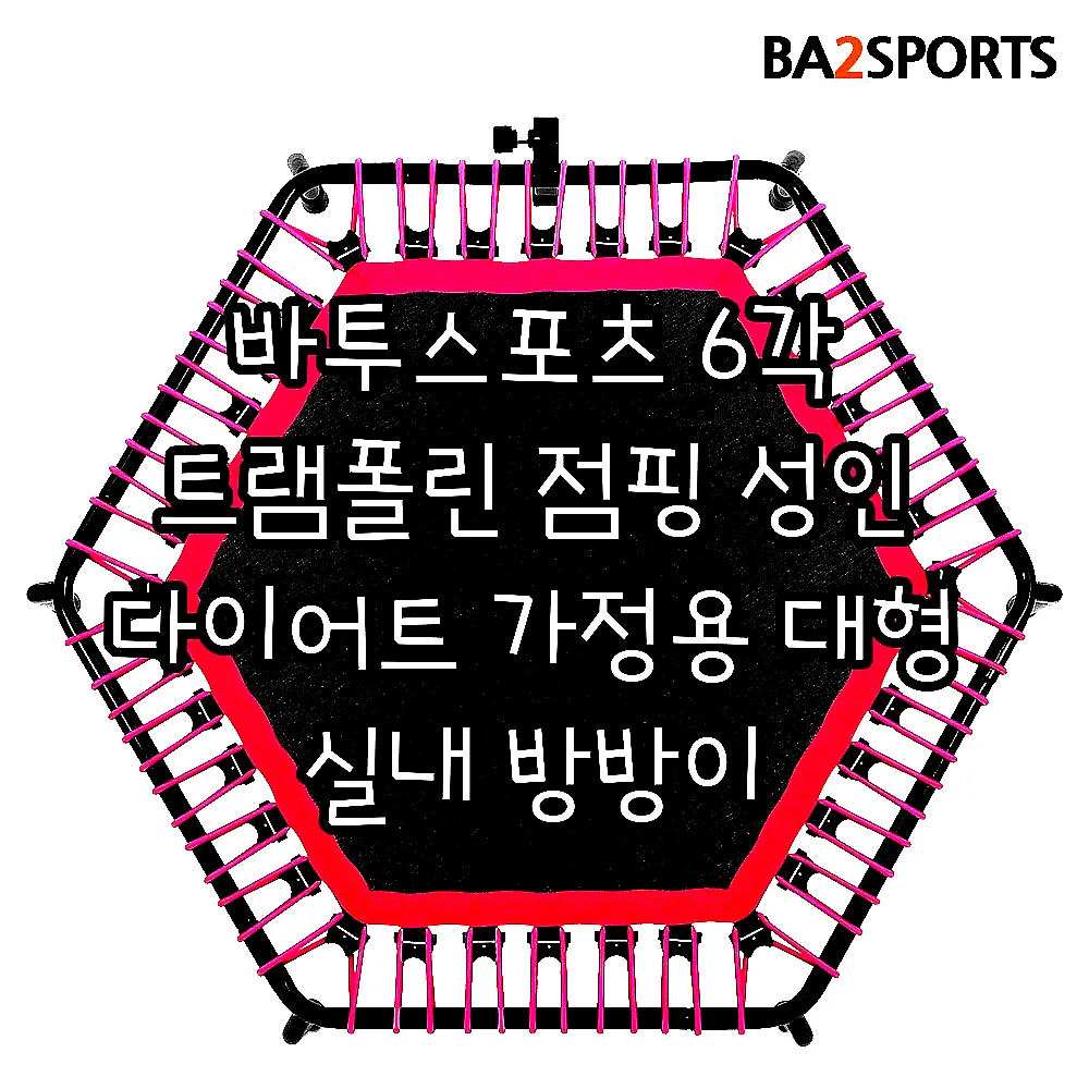 바투스포츠 6각 트램폴린 점핑 성인 다이어트 가정용 대형 실내 방방이 이미지 6
