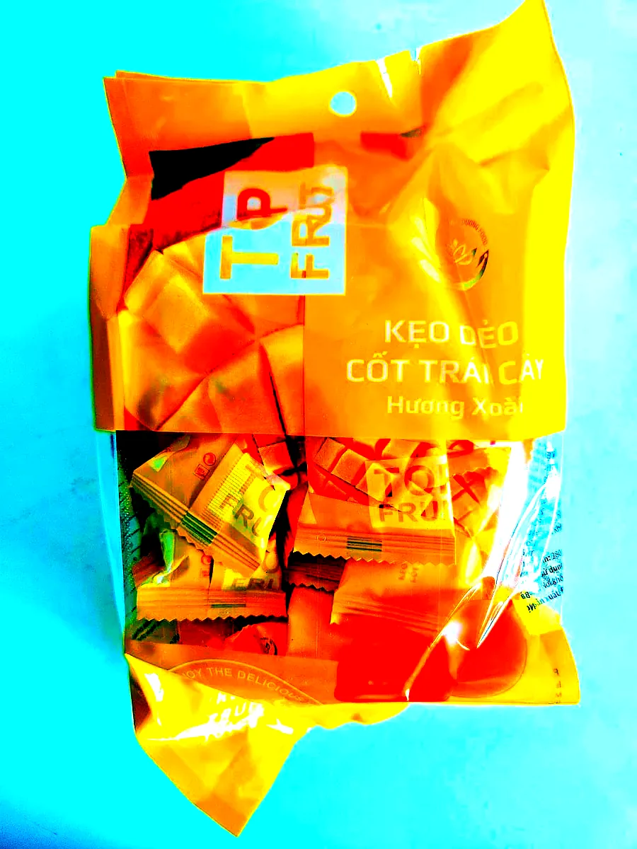 베트남 과자 다낭 과일젤리 탑후르츠 망고맛 젤리 280g, 10개 이미지 1