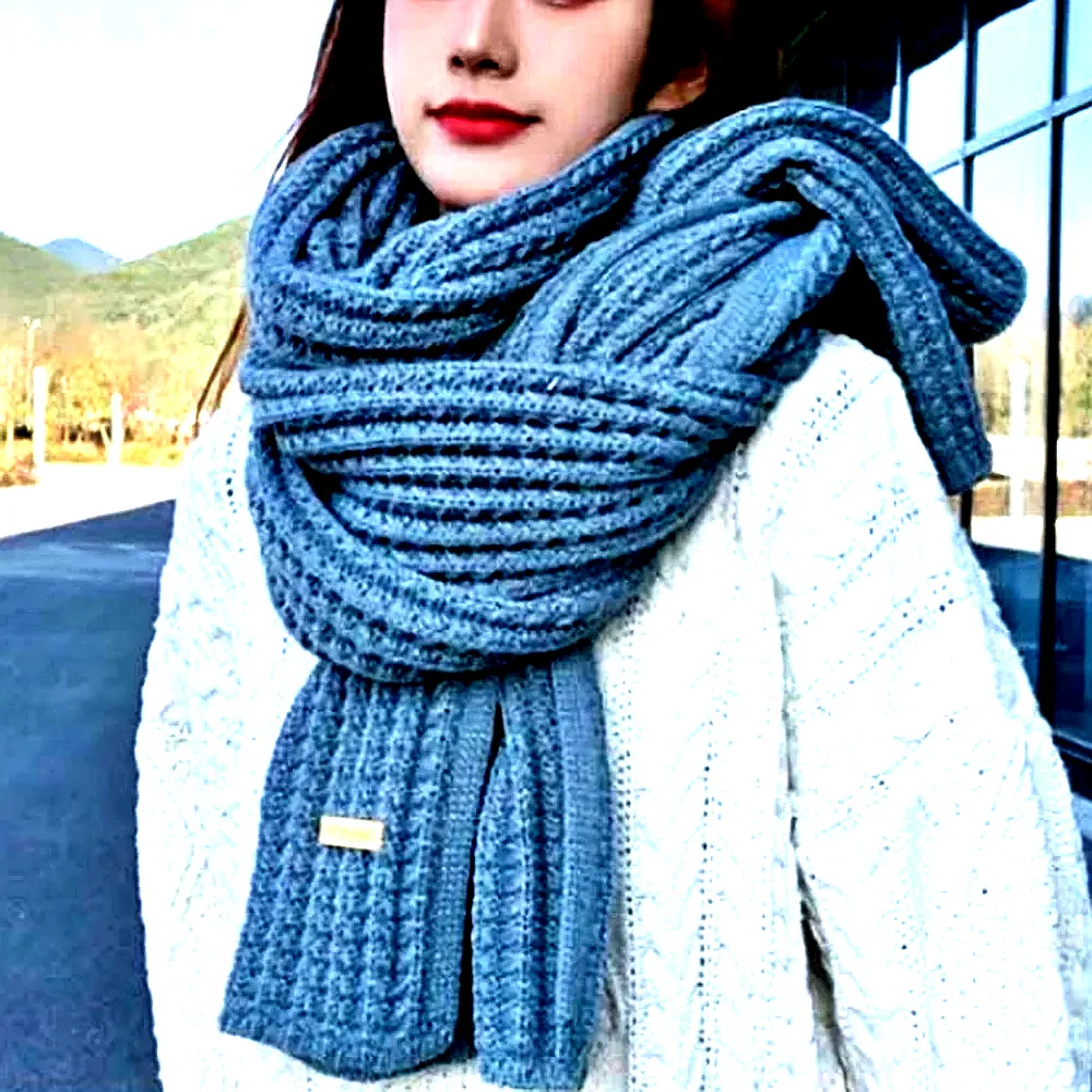 사르르 포근한 부드러운 촉감 커플 남녀공용 여자 남자 데일리 롱 긴 머플러 목도리 선물 이미지 1