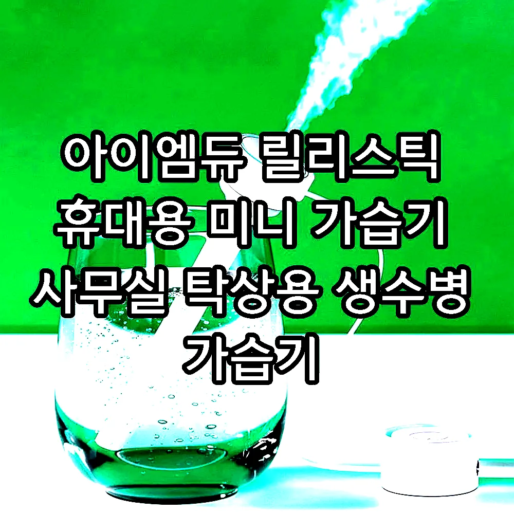 아이엠듀 릴리스틱 휴대용 미니 가습기 사무실 탁상용 생수병 가습기 이미지 1