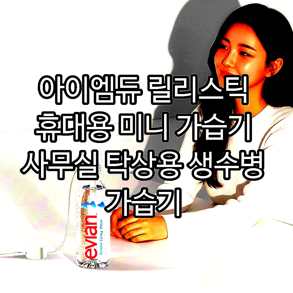 아이엠듀 릴리스틱 휴대용 미니 가습기 사무실 탁상용 생수병 가습기 이미지 2