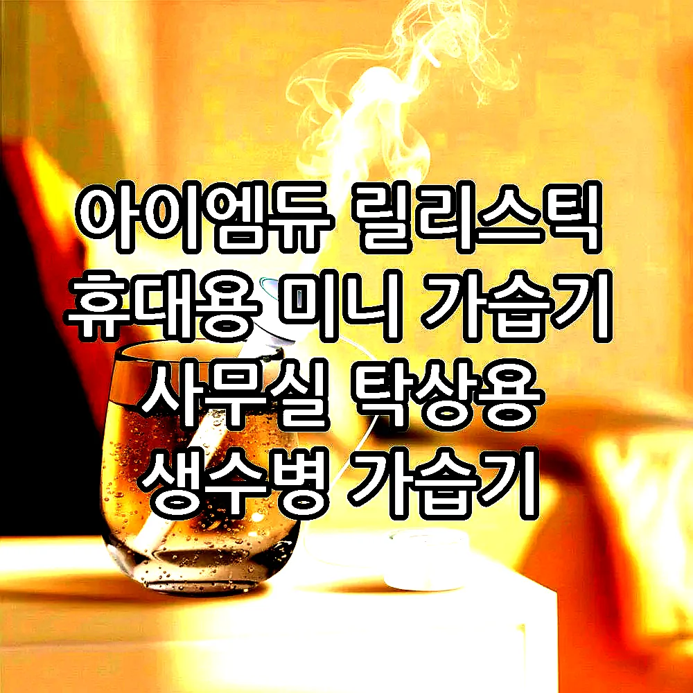 아이엠듀 릴리스틱 휴대용 미니 가습기 사무실 탁상용 생수병 가습기 이미지 4