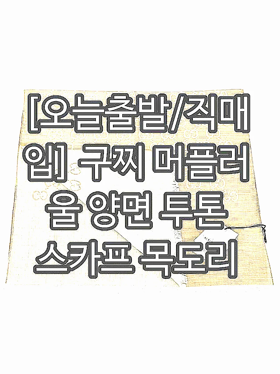 [오늘출발/직매입] 구찌 머플러 울 양면 투톤 스카프 목도리 선물 남성여성 이미지 2