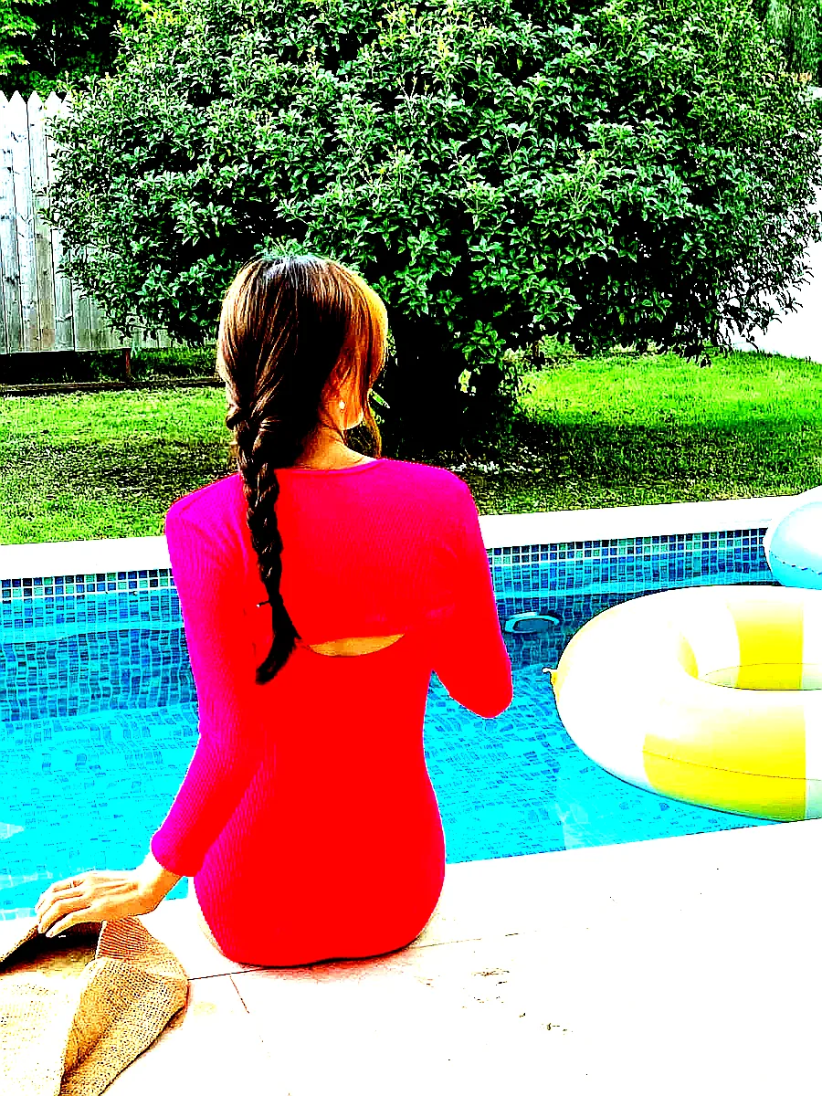 와이키키 2피스 모노키니 스윔웨어 수영복 휴양지 호캉스 이미지 2