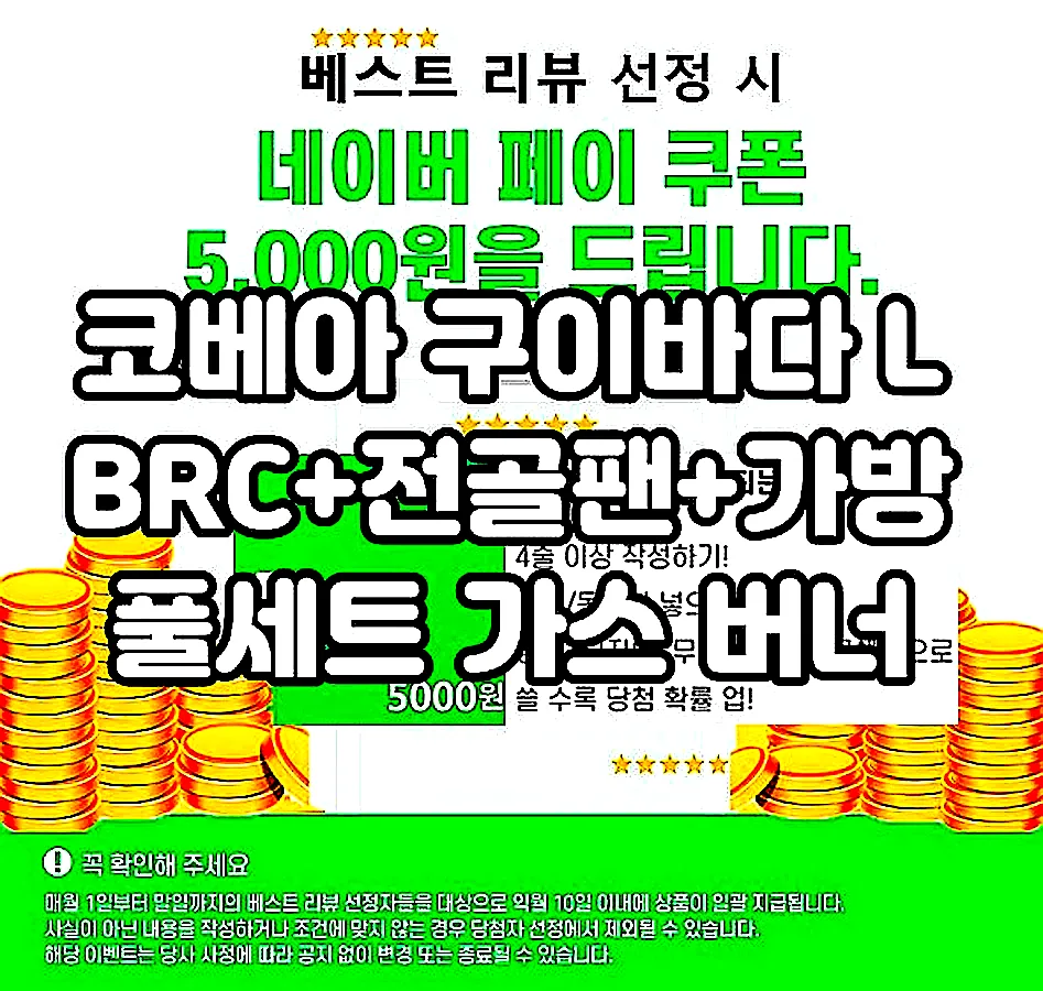코베아 구이바다 L BRC+전골팬+가방 풀세트 가스 버너 이미지 7