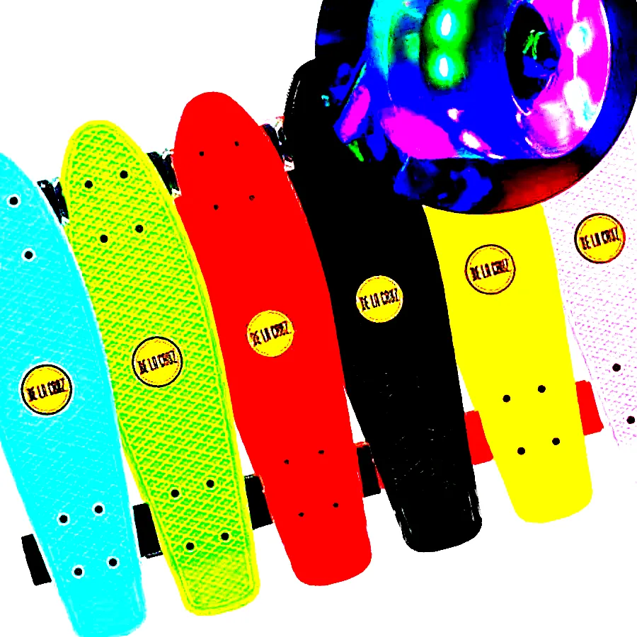 크루져 보드 LED 스케이트 보드 숏보드 페니보드 56cm 이미지 1