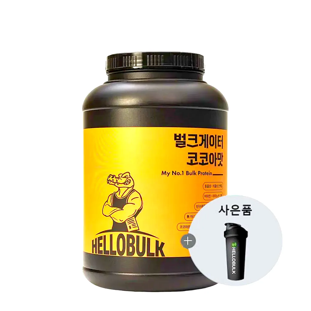 헬로벌크 게이너 단백질 프로틴 쉐이크 식사대용 살찌는보충제 벌크업 미숫가루맛, 2kg, 1개 이미지 4